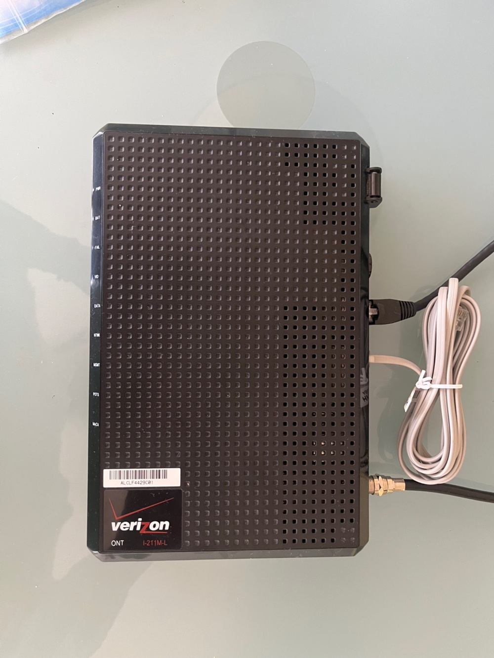 Verizon 3FE52343AFAD Modem 12VDC - 2.5A Fios enabled UL Listed